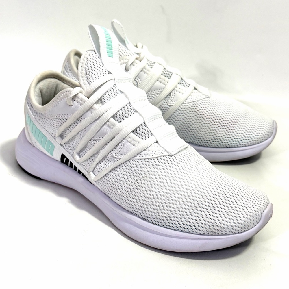 Puma Softride Womens Shoes Size 7 White Mint SoftFoam Sneakers 378243-04